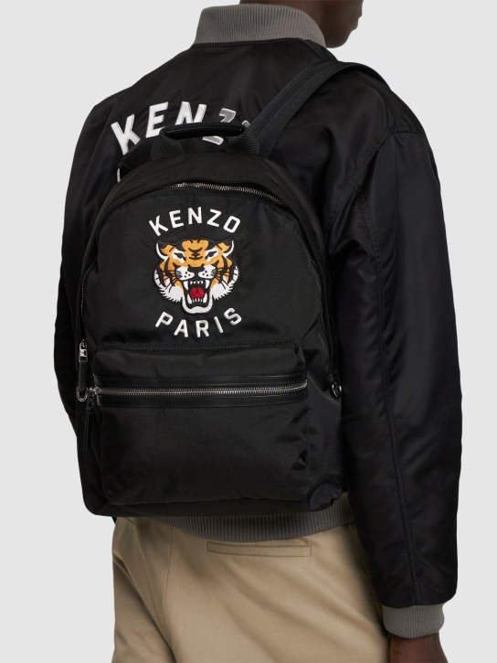 Kenzo Paris: Tiger embroidery backpack - men_1 | Luisa Via Roma
