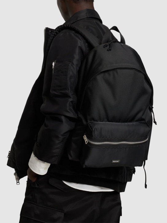 Sacai: Pocket backpack - Black - men_1 | Luisa Via Roma