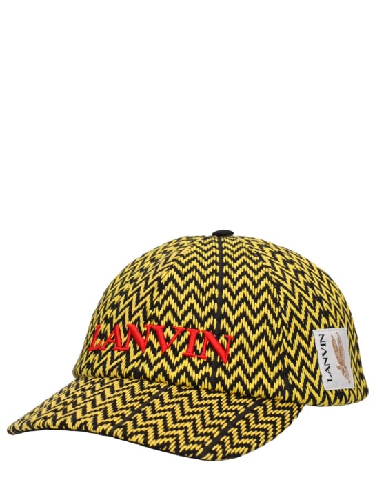 Lanvin: Canvas baseball hat - Yellow - women_1 | Luisa Via Roma
