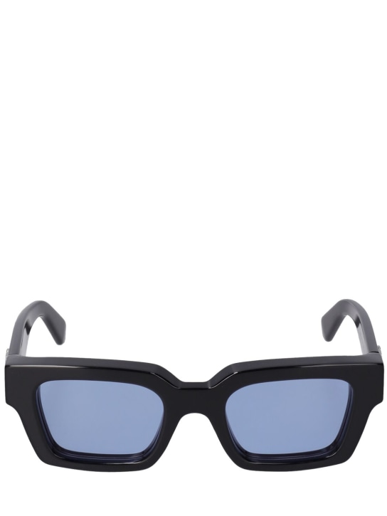 Off-White: Virgil acetate sunglasses - Black/Blue - women_0 | Luisa Via Roma
