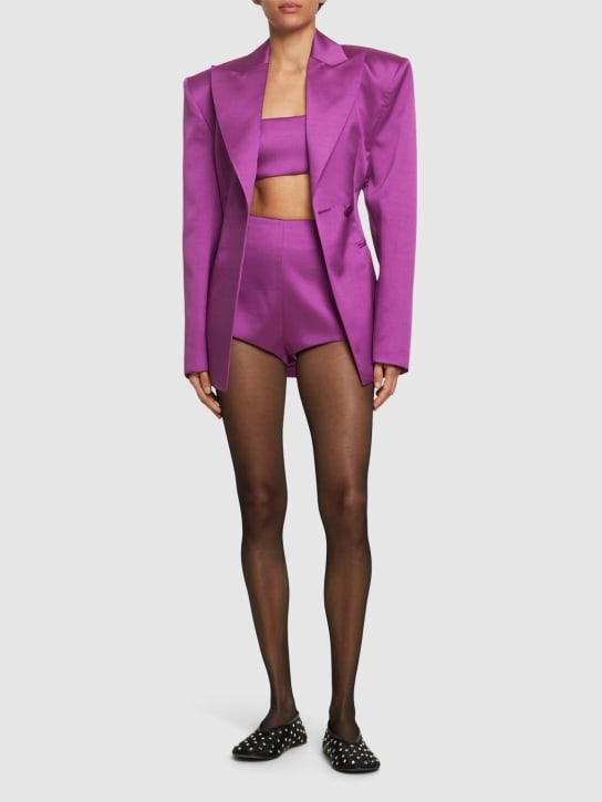 The Andamane: Polly high waisted shorts - Purple - women_1 | Luisa Via Roma