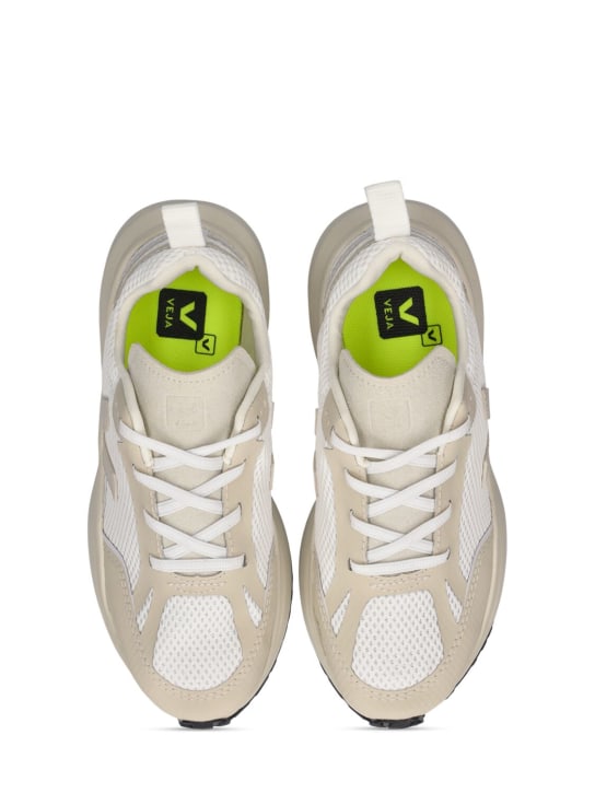 Veja: Sneakers à lacets en matière recyclée Canary - Blanc - kids-girls_1 | Luisa Via Roma
