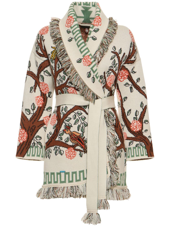 Alanui: Tree Of Life knit cashmere cardigan - Multicolor - women_0 | Luisa Via Roma