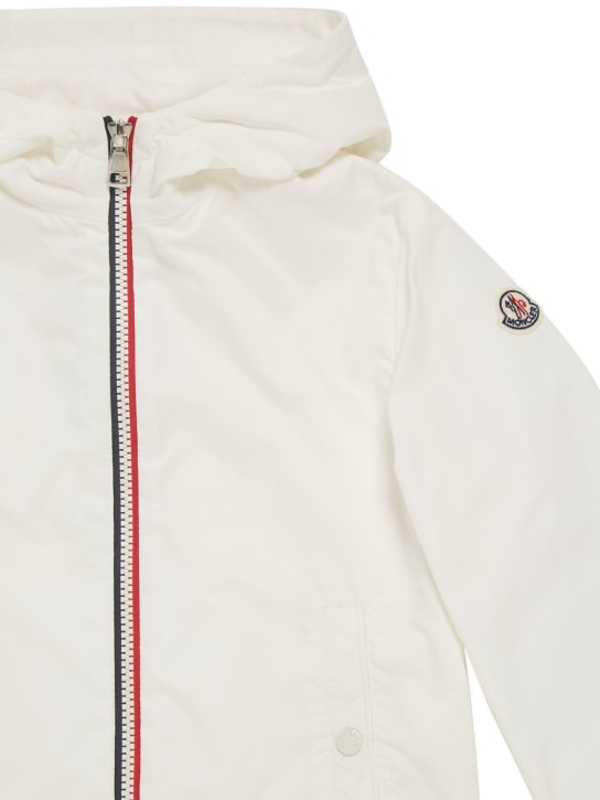 Moncler: New Urville nylon rainwear jacket - White - kids-boys_1 | Luisa Via Roma