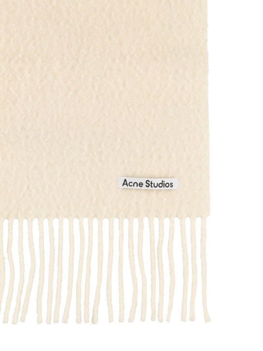 Acne Studios: Vargo wool scarf - Warm White - women_1 | Luisa Via Roma