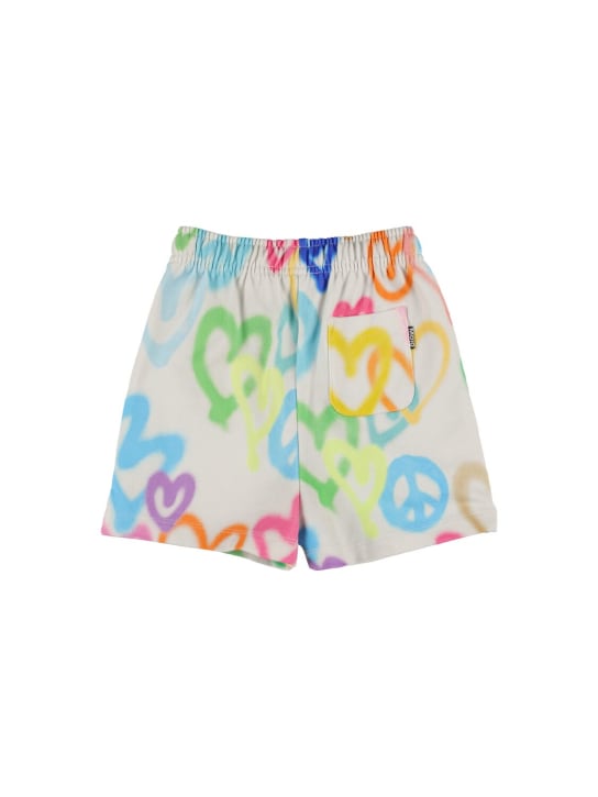 Molo: Shorts in felpa di cotone organico - Multicolore - kids-girls_1 | Luisa Via Roma