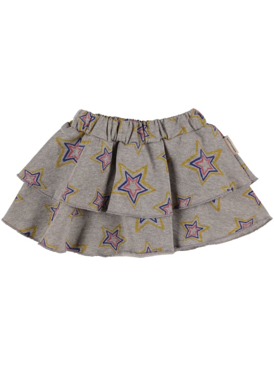 Weekend House Kids: Printed cotton skirt - Grey - kids-girls_0 | Luisa Via Roma