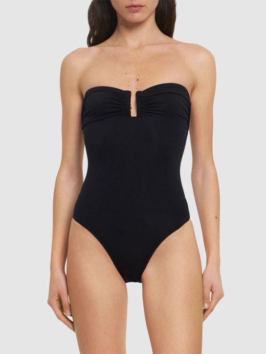 Eres: Cassiopee strapless swimsuit - Black - women_1 | Luisa Via Roma