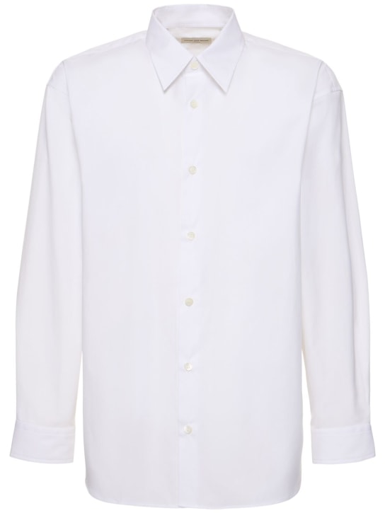 Dries Van Noten: Hemd aus Baumwollpopeline „Croom##“ - Weiß - men_0 | Luisa Via Roma
