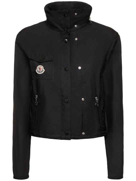 Moncler: Lico nylon rain jacket - Black - women_0 | Luisa Via Roma