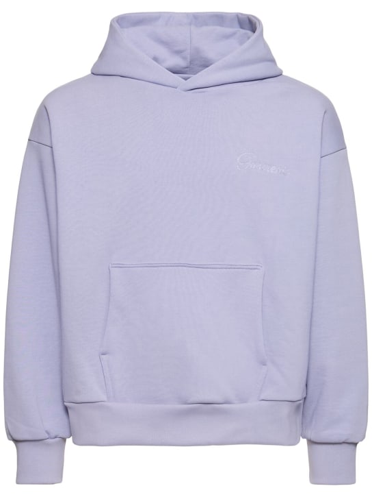 Garment Workshop: Double layer hoodie w/ double embroidery - Vision Purple - men_0 | Luisa Via Roma