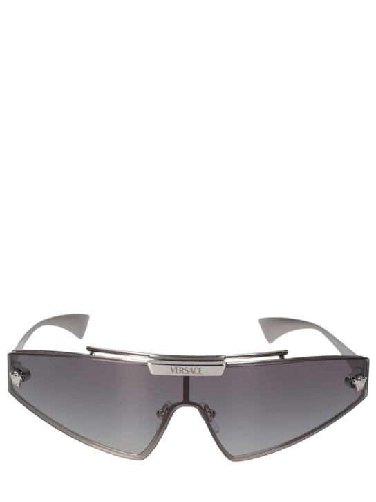 Versace: Metal sunglasses - Black - men_0 | Luisa Via Roma
