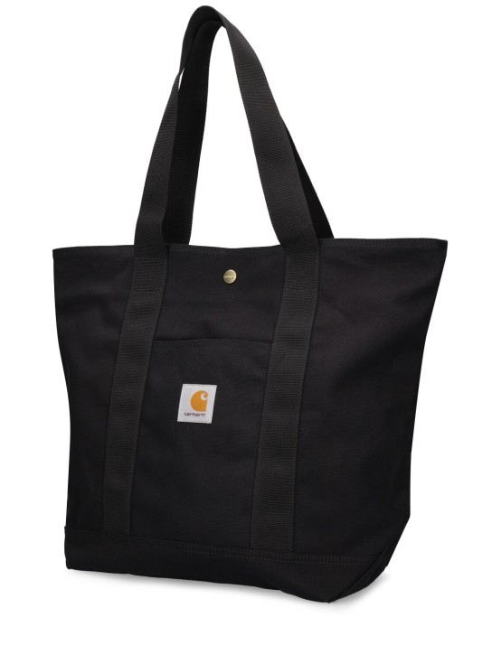 Carhartt WIP: Rinsed canvas tote bag - Black - women_1 | Luisa Via Roma