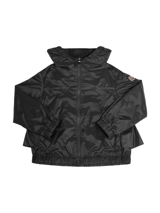 Moncler: Owara super light nylon jacket - Black - kids-girls_0 | Luisa Via Roma