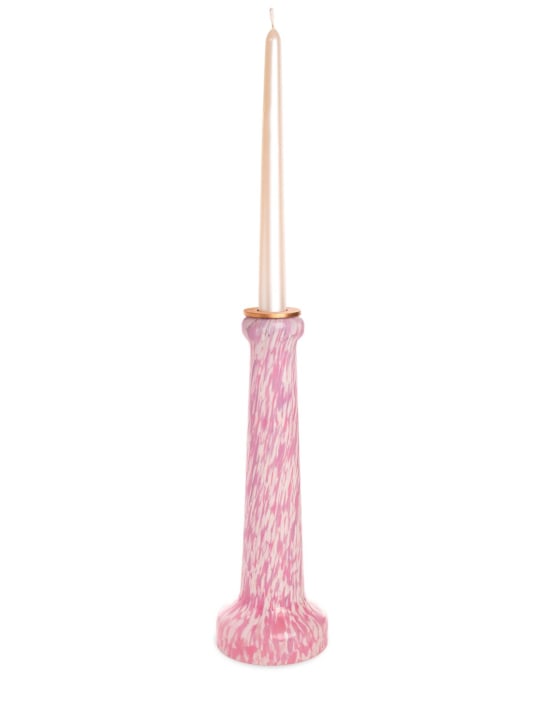 Stories Of Italy: Ivory & Pink Candlestick - Pink - ecraft_0 | Luisa Via Roma