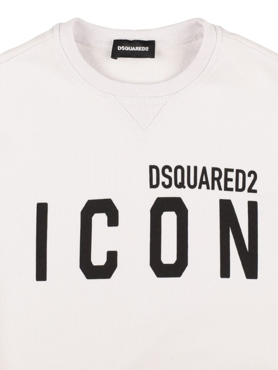 Dsquared2: Sweatshirt mit Logodruck - Weiß - kids-boys_1 | Luisa Via Roma