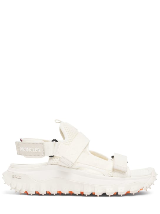 Moncler: 45mm Trailgrip Vela tech sandals - White - women_0 | Luisa Via Roma