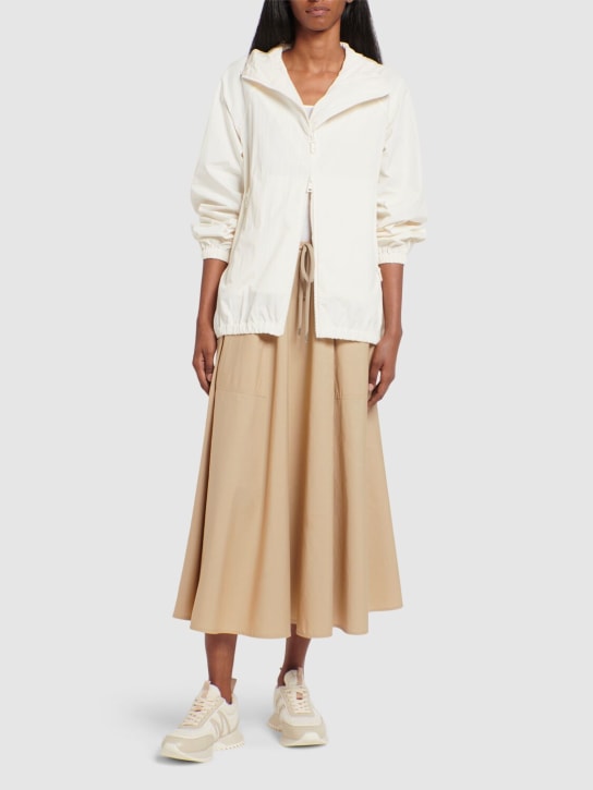 Moncler: Euridice nylon blend jacket - Natural - women_1 | Luisa Via Roma