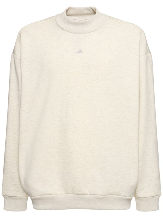 adidas Originals: Fleece-Sweatshirt „One Basketball“ - Beige - men_0 | Luisa Via Roma
