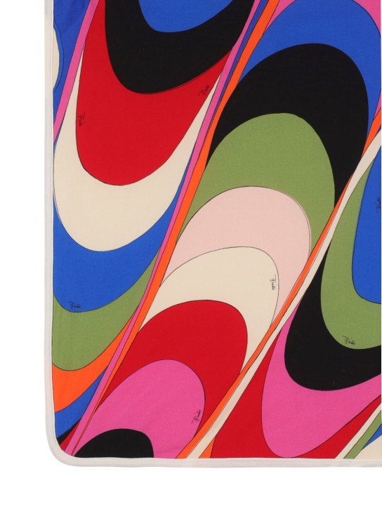 Pucci: Printed cotton jersey blanket - Multicolor - kids-girls_1 | Luisa Via Roma