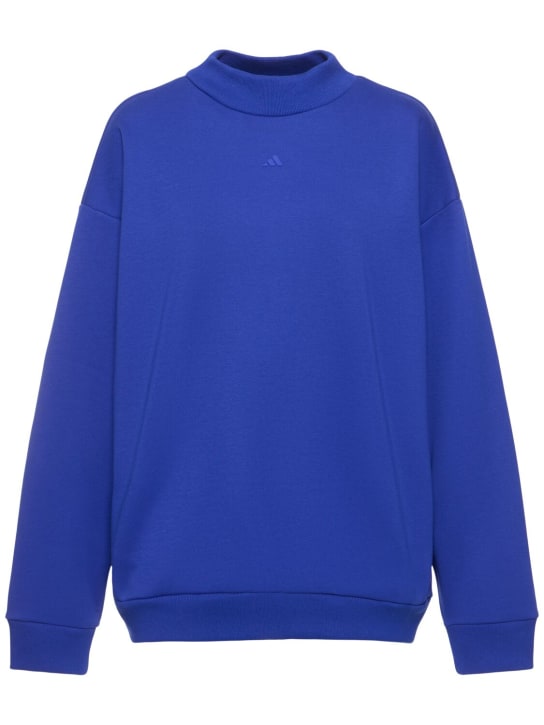adidas Originals: Fleece-Sweatshirt „One Basketball“ - Blau - women_0 | Luisa Via Roma