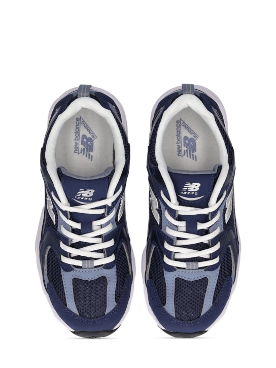 New Balance: Sneakers en simili-cuir et mesh 530 Core - Bleu Marine - kids-boys_1 | Luisa Via Roma