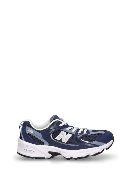 New Balance: Sneakers 530 Core de piel sintética y malla - Azul Marino - kids-boys_0 | Luisa Via Roma
