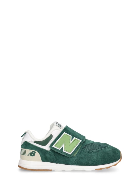 New Balance: 574 sneakers - Green - kids-boys_0 | Luisa Via Roma
