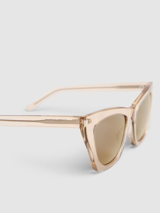 Saint Laurent: SL 214 Kate acetate sunglasses - Transparent - men_1 | Luisa Via Roma