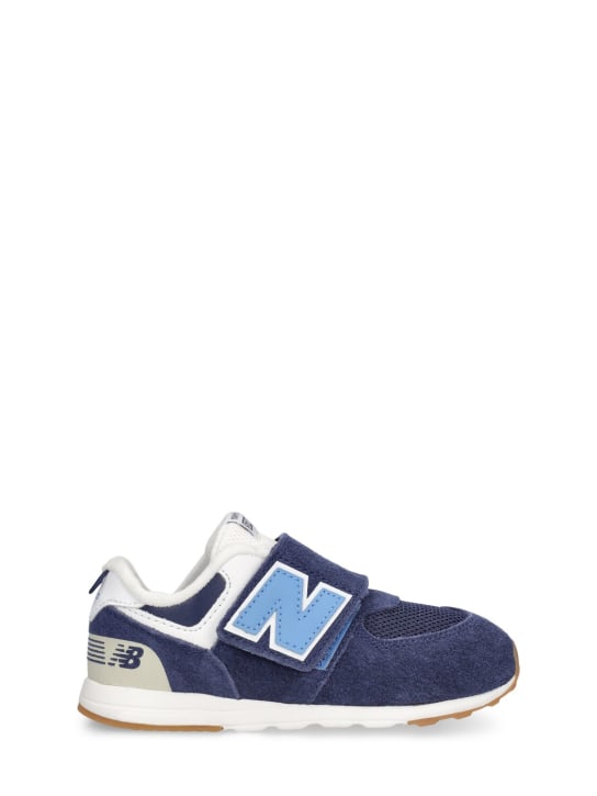 New Balance: Sneakers 574 - Bleu Marine - kids-boys_0 | Luisa Via Roma