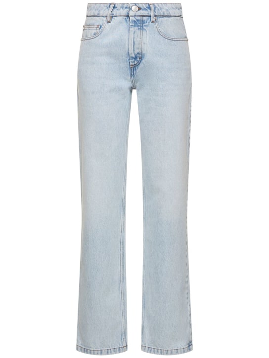 AMI Paris: Gerade Jeans aus Baumwolle - Blau - women_0 | Luisa Via Roma