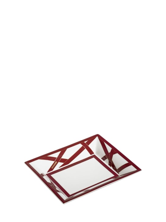 Missoni Home: Nastri large rectangular tidy tray - Red - ecraft_0 | Luisa Via Roma