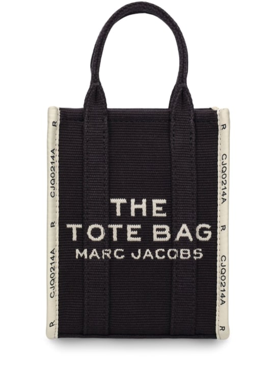 Marc Jacobs: The Phone Tote 자카드 백 - 블랙 - women_0 | Luisa Via Roma