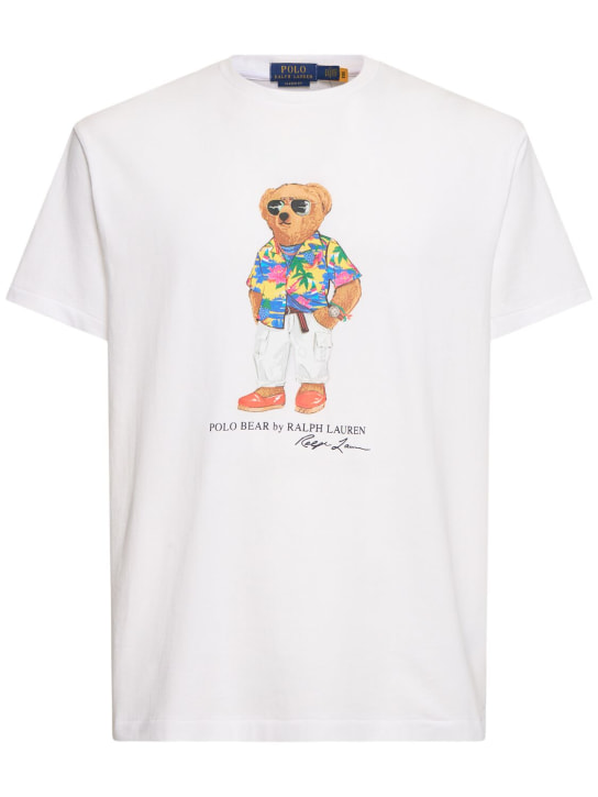 Polo Ralph Lauren: T-shirt Riviera Club Beach Bear - White Beach - men_0 | Luisa Via Roma