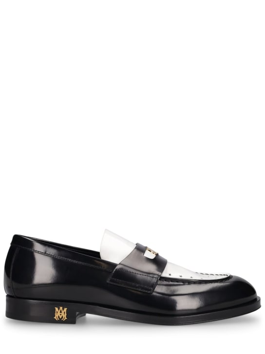 Amiri: MA leather loafers - Black/White - men_0 | Luisa Via Roma
