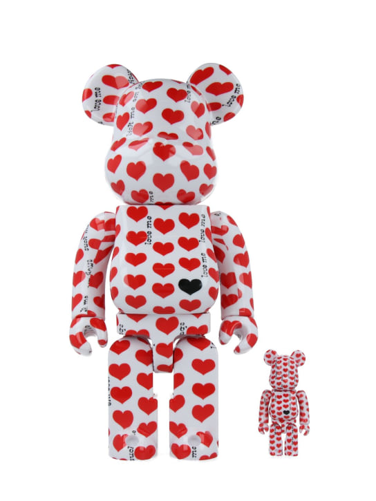 Medicom Toy: Juguete Bearbrick 100 White Heart - Rojo - ecraft_0 | Luisa Via Roma