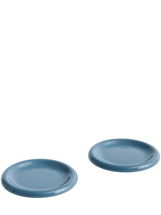 HAY: Set of 2 Barro plates - Blue - ecraft_0 | Luisa Via Roma