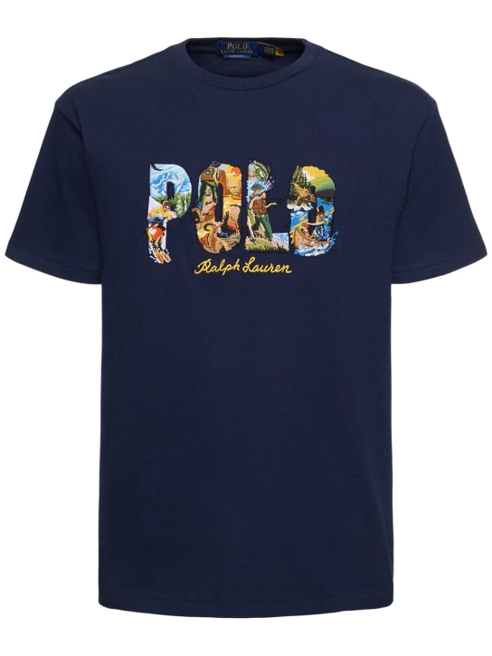 Polo Ralph Lauren: Camiseta de algodón - Cruise Navy - men_0 | Luisa Via Roma