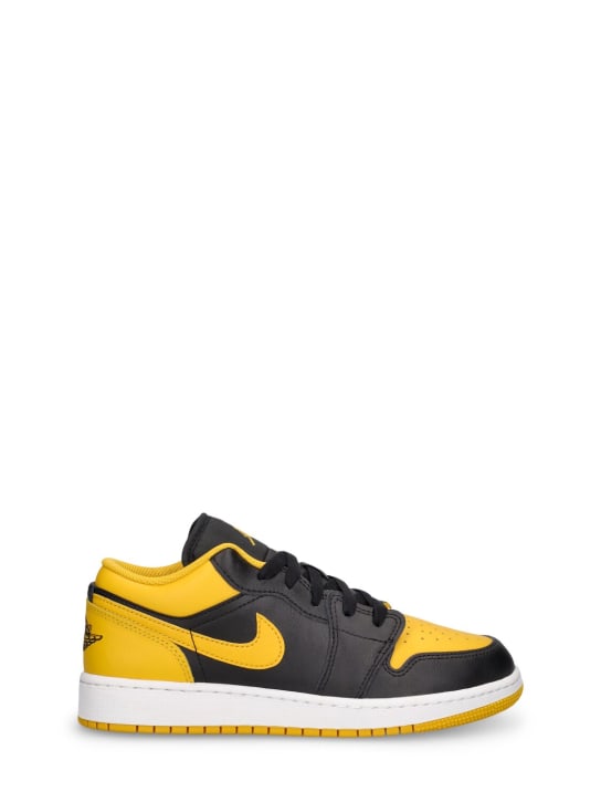 Nike: Sneakers "Air Jordan 1" - Schwarz/Gelb - kids-boys_0 | Luisa Via Roma