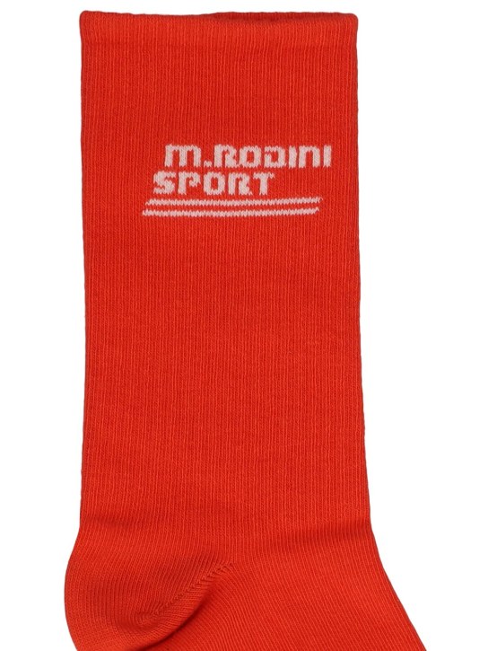 Mini Rodini: Set of 7 organic cotton non-slip socks - Multicolor - kids-boys_1 | Luisa Via Roma