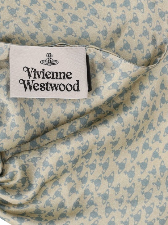 Vivienne Westwood: Seidenscrunchie „Hilma Orb“ - Creme - women_1 | Luisa Via Roma