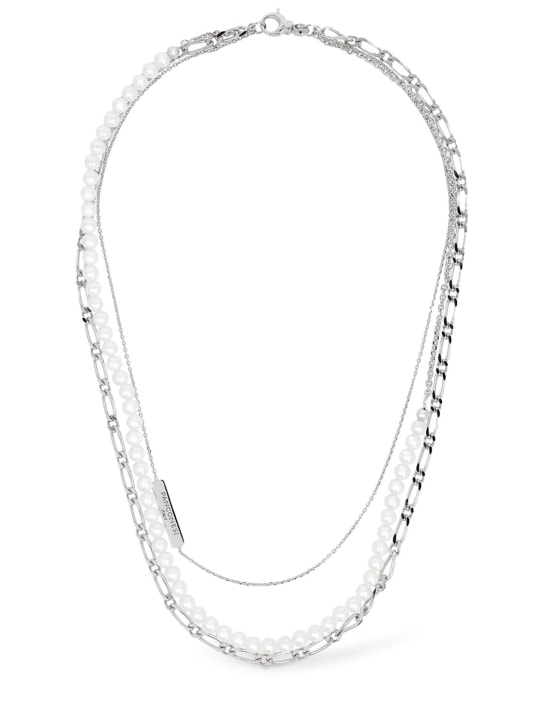 Panconesi: Halskette „Famiglia Perla“ - Silber/Weiß - women_0 | Luisa Via Roma