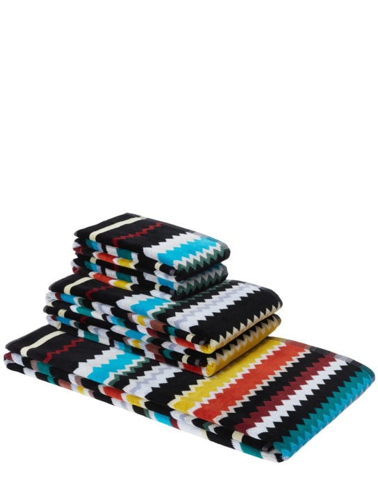 Missoni Home: Curt set of 5 towels - Multicolor - ecraft_0 | Luisa Via Roma
