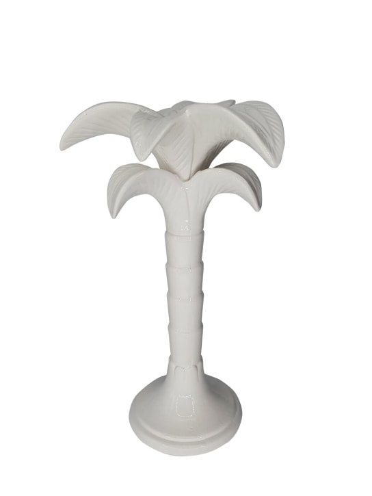 Les Ottomans: Palm Tree candle holder - Bianco - ecraft_0 | Luisa Via Roma