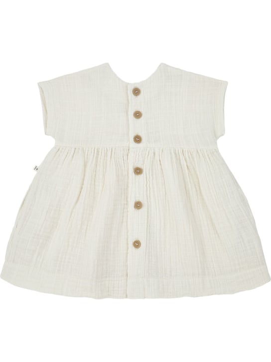 1 + IN THE FAMILY: Cotton jersey dress - Ivory - kids-girls_0 | Luisa Via Roma