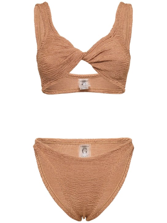 Hunza G: Juno bikini set - Brown - women_0 | Luisa Via Roma