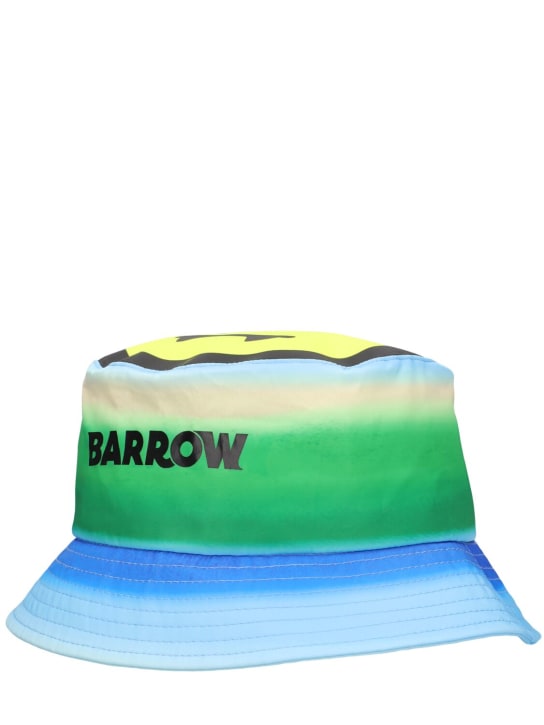 Barrow: Printed cotton bucket hat - Beige - kids-boys_1 | Luisa Via Roma