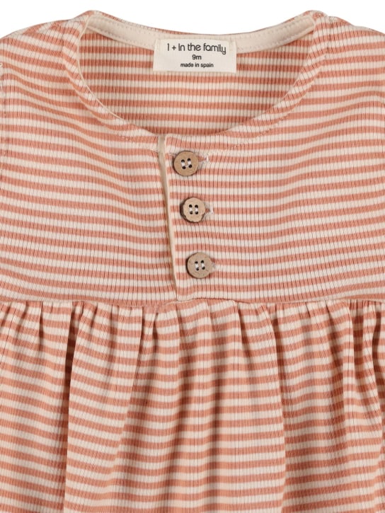 1 + IN THE FAMILY: Cotton jersey dress - Pink - kids-girls_1 | Luisa Via Roma