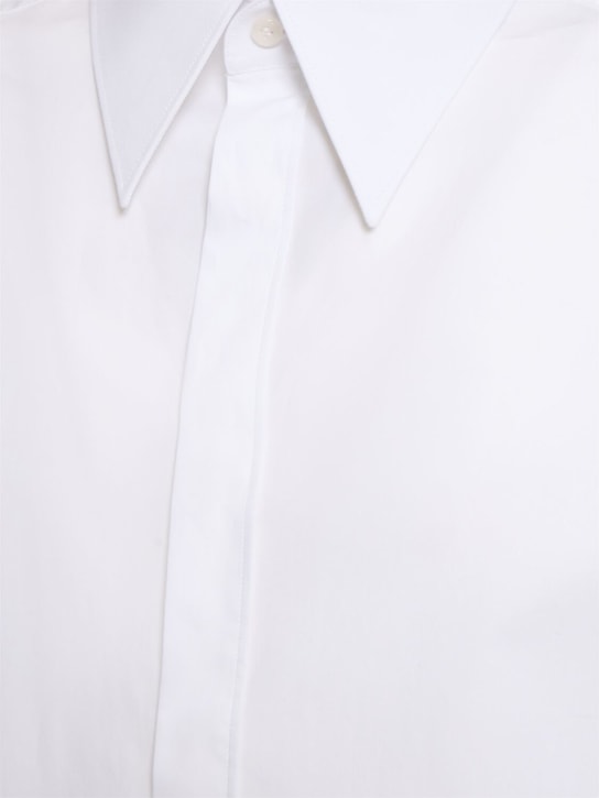 Dolce&Gabbana: Cotton poplin shirt - White - men_1 | Luisa Via Roma