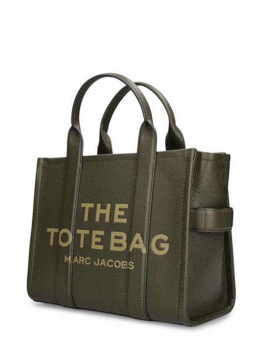 Marc Jacobs: The Medium Tote leather bag - Military Green - women_1 | Luisa Via Roma